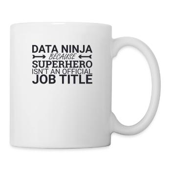 "Data Ninja Superhero | Data Science" - Mug - white - Right