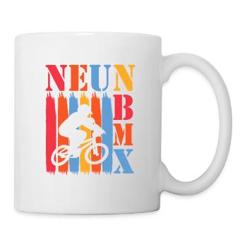 9 Jahre Bmx 9 Geburtstag Fahrrad Kindergeburtstag - Tasse - Weiß - Rechts