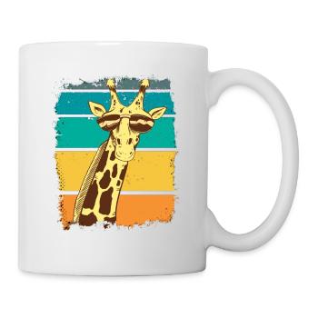 Vintage Giraffe Retro Giraffe Africa Animals Safari - Mug blanc - blanc - Droite
