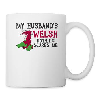 Femme Pays de Galles Mariée Galloise - Mug blanc - blanc - Droite