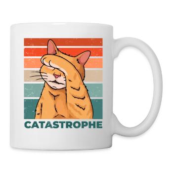 Catastrophe de chat Catastrophe Dicton drôle - Mug blanc - blanc - Droite
