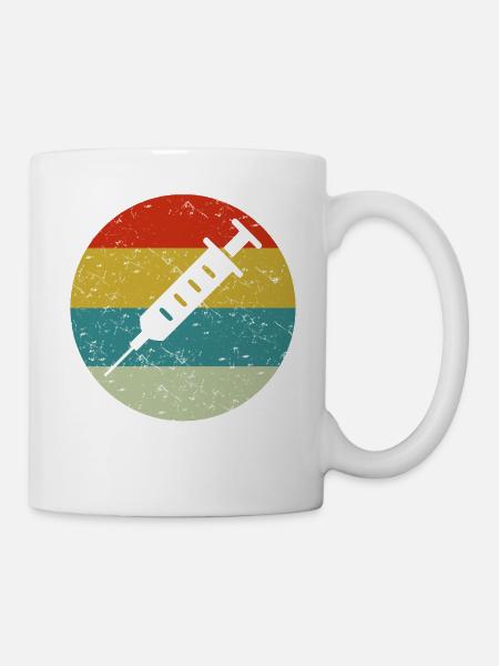 vaccins vintage - Mug blanc - blanc