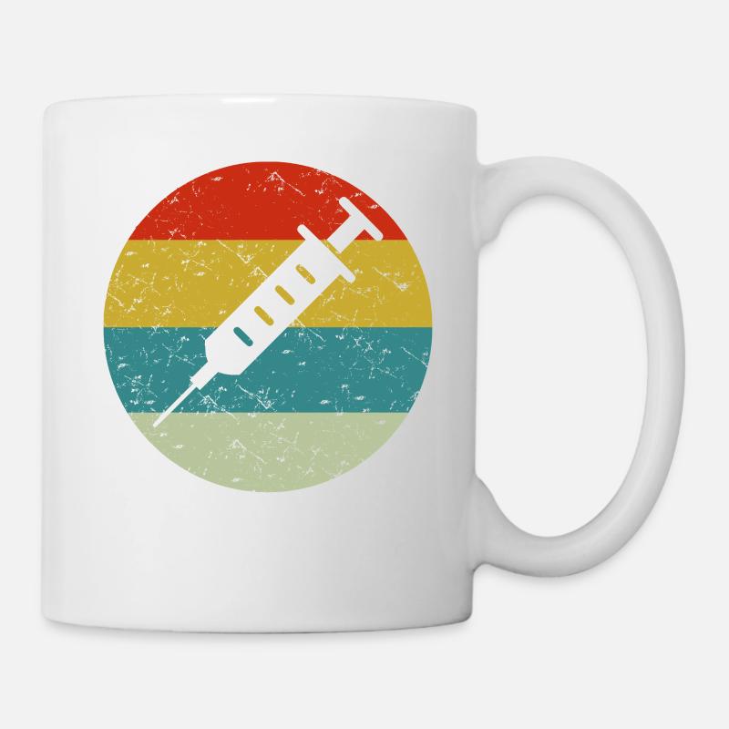 vaccins vintage - Mug blanc - blanc