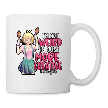 Anime Je ne suis pas bizarre Je suis juste plus créatif Otaku - Mug blanc - blanc - Droite