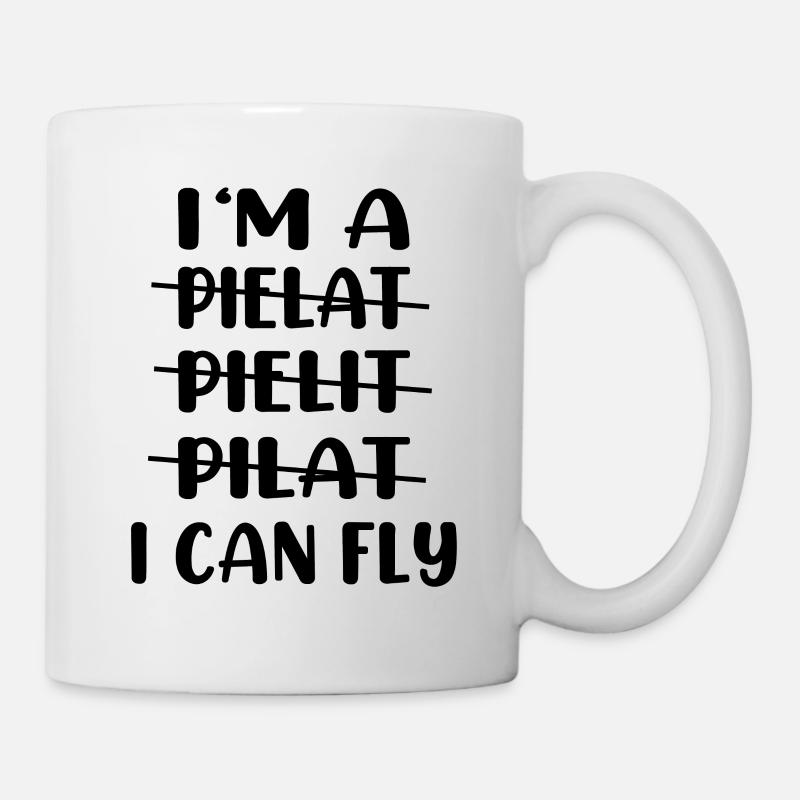 Piloten Spruch fliegen Flugzeug lustig Geschenk - Tasse - Weiß