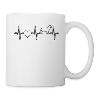Battement de cœur de chien - Mug blanc - blanc - Droite