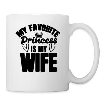 wife princess - Tasse - Weiß - Rechts