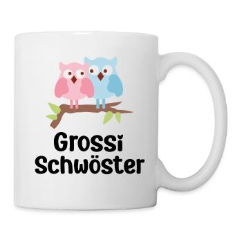Grossi Schwöster Schweizdeutsch Schweiz - Tasse - Weiß - Rechts