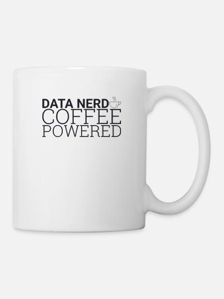 "Data Nerd Coffee | Data Science" - Tasse - Weiß