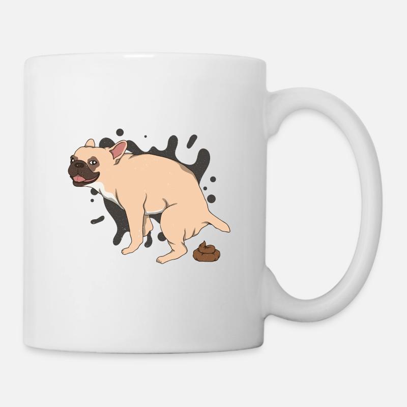 FRENCHIE poops piles of poop - Mug - white