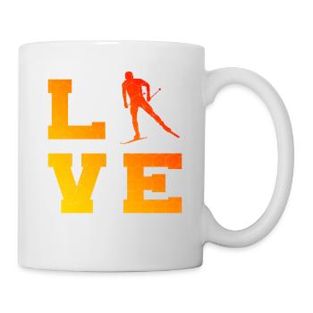 Herren Langlauf Klassisch Langlauf Damen Langlauf - Tasse - Weiß - Rechts