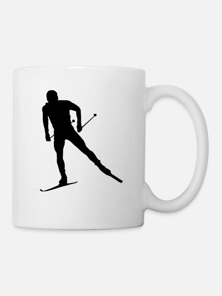Langlauf Classic Herren Langlauf Skating Damen - Tasse - Weiß