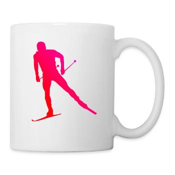 Langlauf Klassisch Herren Langlauf Damen Langlauf - Tasse - Weiß - Rechts