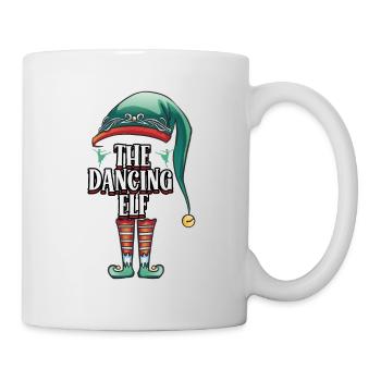 Funny The Dancing Elf Christmas Holiday Costume - Tasse - Weiß - Rechts