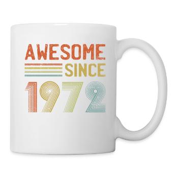 Großartig seit 1972 Geboren 1972 50. Geburtstag Retr - Tasse - Weiß - Rechts
