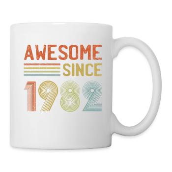 Awesome Since 1982 Born in 1982 40th Birthday Retr - Mug - white - Right