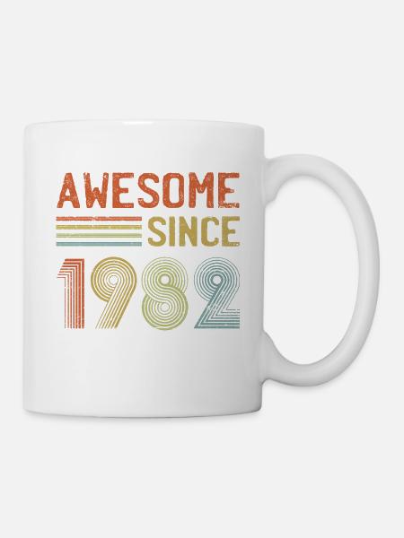 Großartig Seit 1982 Geboren 1982 40. Geburtstag Retr - Tasse - Weiß