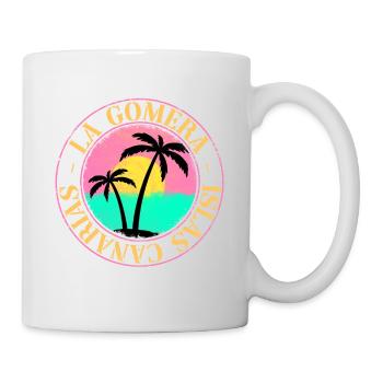 La Gomera Sommer Sonne Strand Meer Palmen - Tasse - Weiß - Rechts