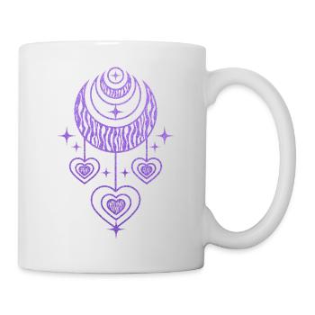 Illustration pour la méditation et l'amour - Mug blanc - blanc - Droite
