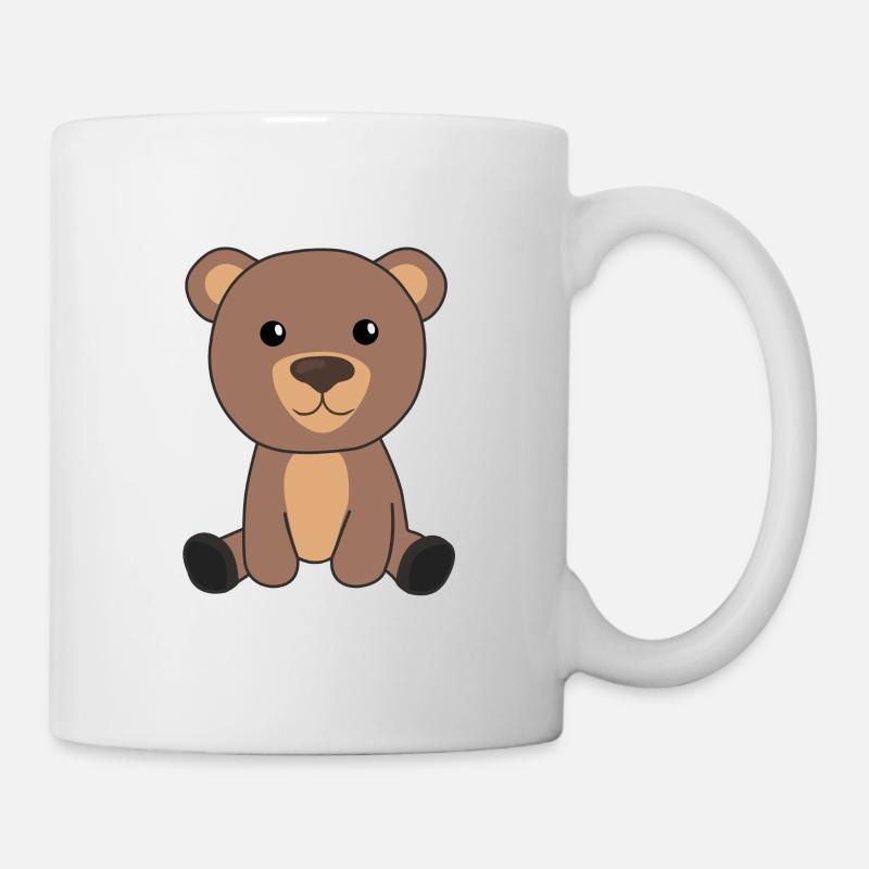 Ours Ours Mignons Animaux Enfants Bébé Ours - Mug blanc - blanc