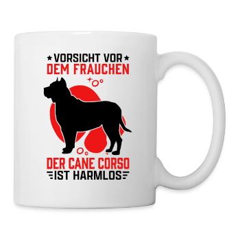 Cane Corso Frauchen Cane Corso Italiano - Tasse - Weiß - Rechts