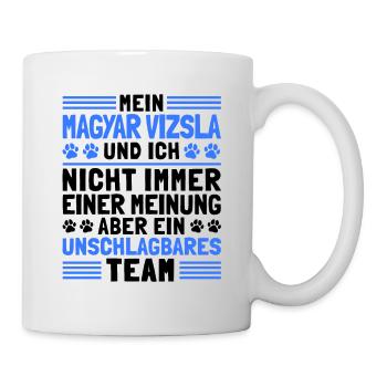 Mein Magyar Vizsla und Ich Ungarischer Vorstehhund - Tasse - Weiß - Rechts
