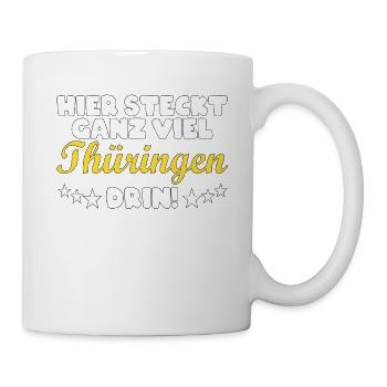 Thüringen Thüringer Heimat Spruch Geschenk - Tasse - Weiß - Rechts