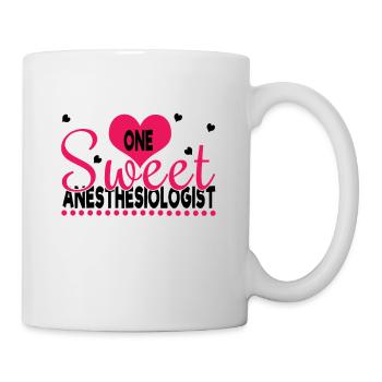 One Sweet Anesthesiologist Hearts Valentines Day - Tasse - Weiß - Rechts