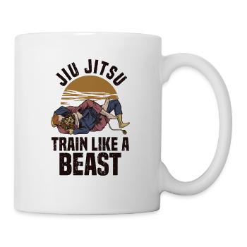 Ju Jutsu Brasilianisches Kampfkunsttraining - Tasse - Weiß - Rechts