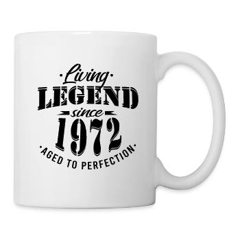 Living Legend 1972 Birthday Sayings - Mug - white - Right