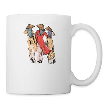 Vietnam I Hanoi Scooter Pho Bo Motif de voyage pour - Mug blanc - blanc - Droite