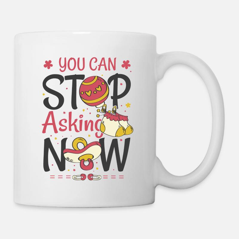 Annonce de grossesse pour les grands-parents - Mug blanc - blanc