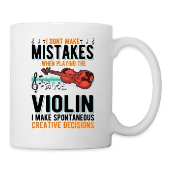 Violon Creative Decisions Violoniste - Mug blanc - blanc - Droite