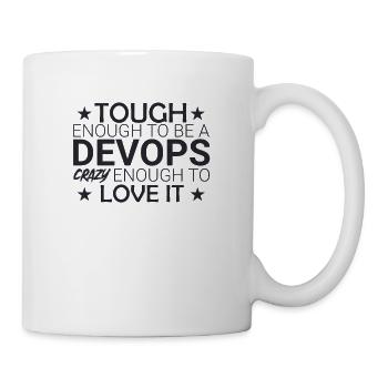 « DevOps Crazy | Développement de logiciels » - Mug blanc - blanc - Droite