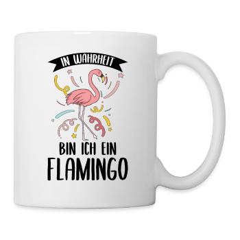 Flamingo - Tasse - Weiß - Rechts