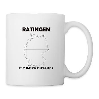Ratingen Map - Mug - white - Right