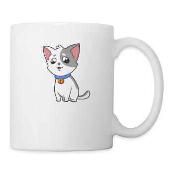 Kawaii Katze - Tasse - Weiß - Rechts