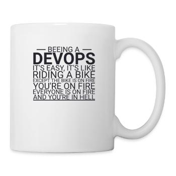 « DevOps Hell | Développement de logiciels » - Mug blanc - blanc - Droite
