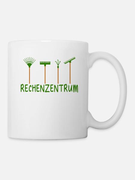 Rechenzentrum Informatik Garten Rechen - Tasse - Weiß