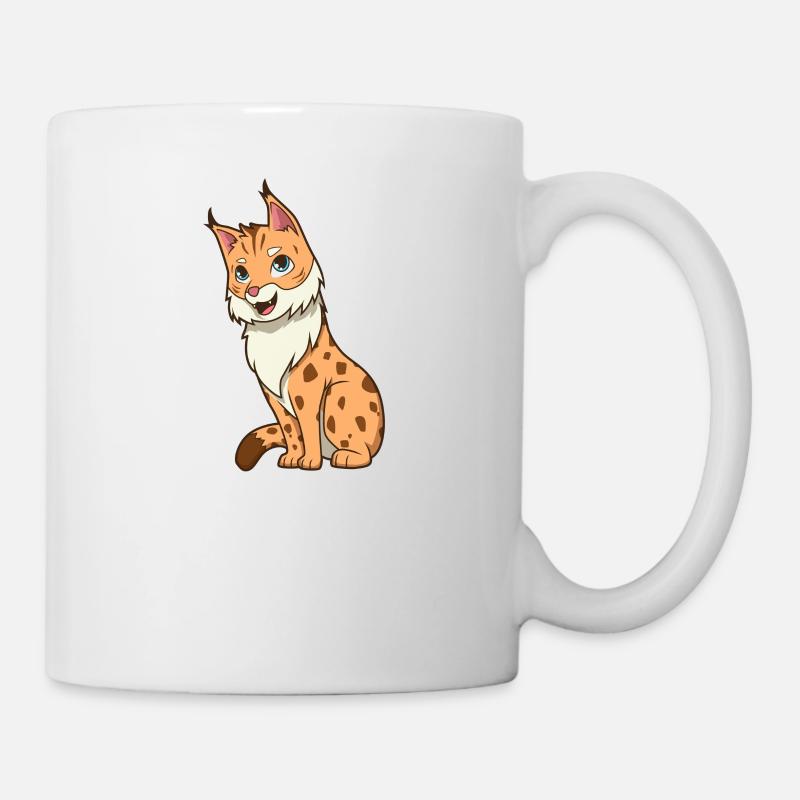 Kawaii Luchs - Tasse - Weiß
