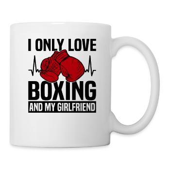 Boxer Boxhandschuhe Boxkampf Kampfsport - Tasse - Weiß - Rechts