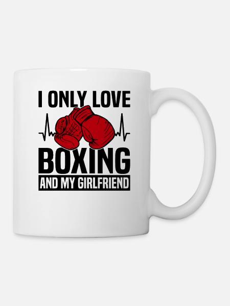 Boxer Boxhandschuhe Boxkampf Kampfsport - Tasse - Weiß