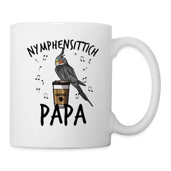 Nymphensittich - Tasse - Weiß - Rechts