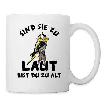 Nymphensittich - Tasse - Weiß - Rechts