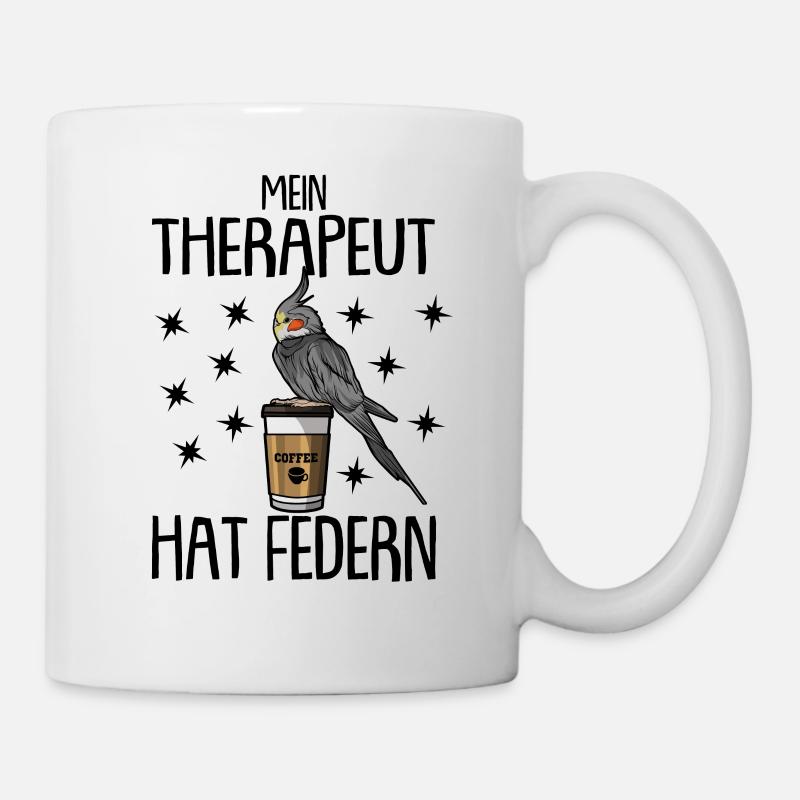 Nymphensittich - Tasse - Weiß