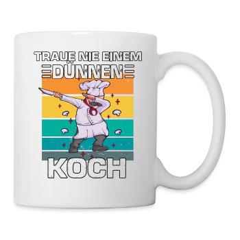 Cooles Vintage Koch Chefkoch Kochen Hobbykoch - Tasse - Weiß - Rechts