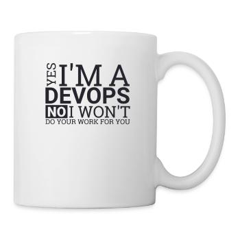 | de travail DevOps Développement de logiciels » - Mug blanc - blanc - Droite