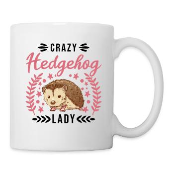 Crazy Hedgehog lady Hedgehog Orgue épineux - Mug blanc - blanc - Droite