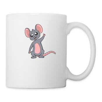 Kawaii Ratte - Tasse - Weiß - Rechts