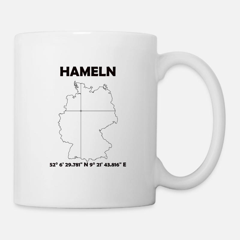 Hameln Karte - Tasse - Weiß